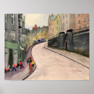 POSTER AQUARELA DE EDIMBURGO, SCOTLAND