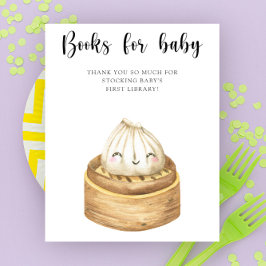 Poster Aquarela dumpling chinês - livros para bebê