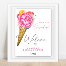 Poster Aquarela Ela foi esfregada no Chá de panela