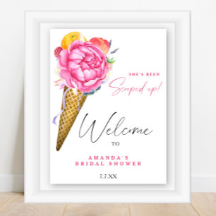 Poster Aquarela Ela foi esfregada no Chá de panela