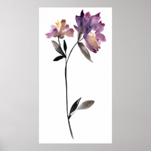 Póster Aquarela Floral III