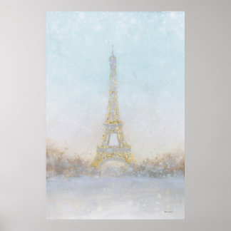 Poster Aquarela | Imagem de Eiffel Towe