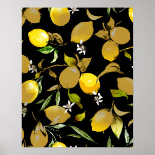 Poster Aquarela limões 31