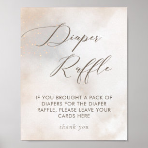 Poster Aquarela Na Nuvem 9 - Fralda Raffle