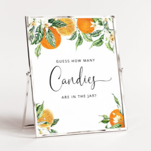 Poster Aquarela pequena doce adivinha quantas canções