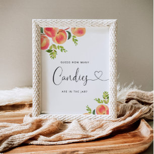 Poster Aquarela pequena pessegueira de aquarela quantas c