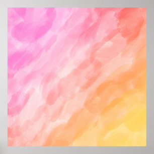 Poster Aquarela pintada pastel