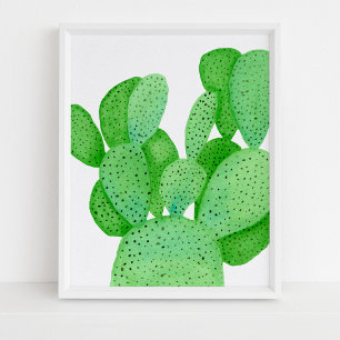 Poster Aquarelas Cactus