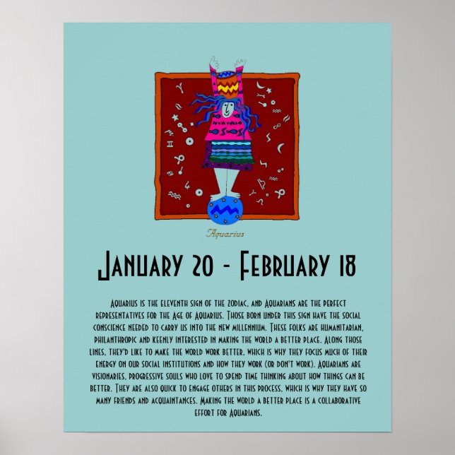 Póster Aquário (Frente)