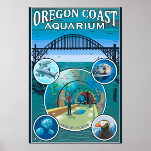 Poster Aquário da costa de Oregon