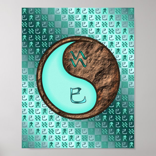 Poster Aquário e Cobra da Terra (Frente)