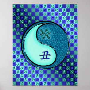 Poster Aquário e Ox Água