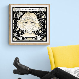 Poster Aquário: O Inovador Astral