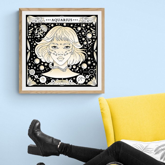 Poster Aquário: O Inovador Astral (Criador carregado)