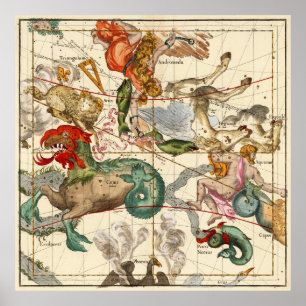 Póster Aquarius, Andromeda, Pegasus, Phoenix And Others
