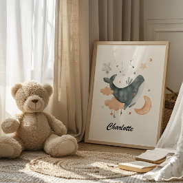 Poster Aquarius Baby - Seu Pequeno Berçário De Água