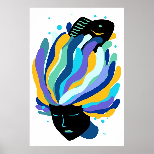 Poster Aquarius Fish (Frente)