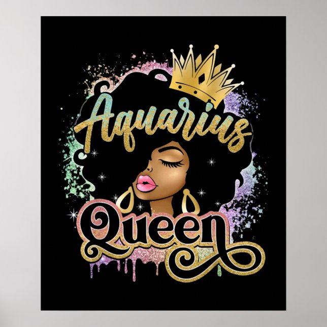 Poster Aquarius Girls Black Queen (Frente)