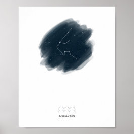 Poster Aquarius Zodiac