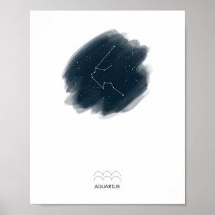 Poster Aquarius Zodiac
