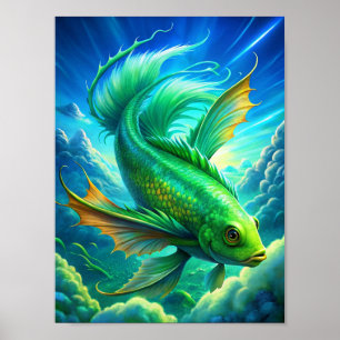Poster "Aquáticos aéreos"