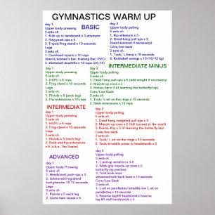 Póster Aquecimento da ginástica