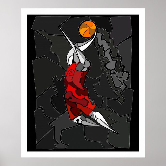 Póster Aquecimento de Dunk pela NGBOO (Frente)