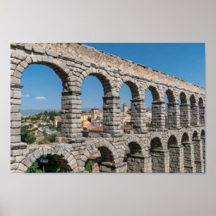 Poster Aqueduto Romano em Segóvia, Espanha