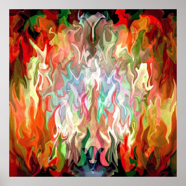 Poster Aquele fogo queimando por dentro... (Frente)