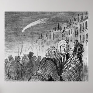 Póster Aqueles cometas prevêem sempre o excelente