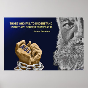 Póster Aqueles que esquecem a história surda são
