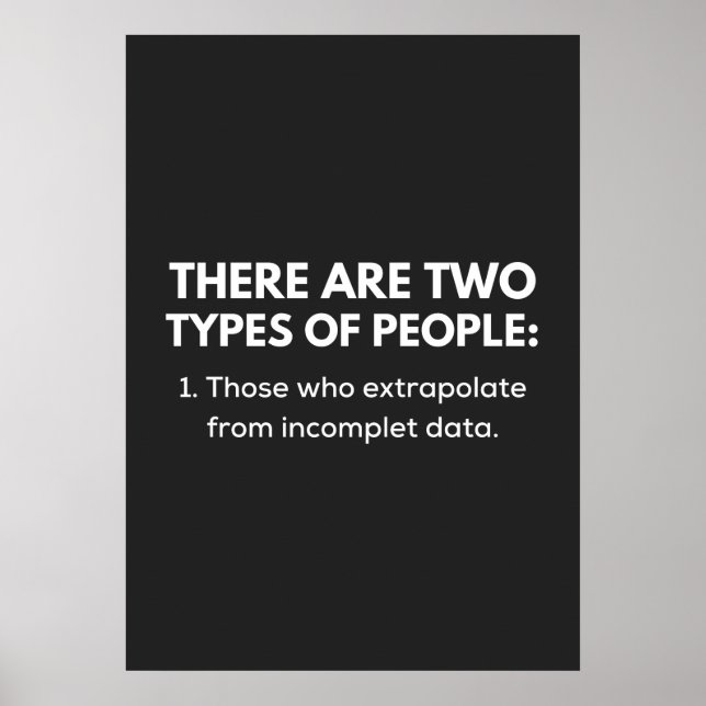Poster Aqueles que extrapolam de dados incompletos (Frente)
