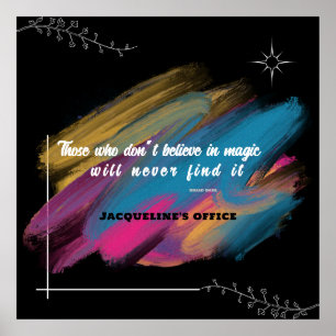 Poster Aqueles que não acreditam em mágica - texto editáv