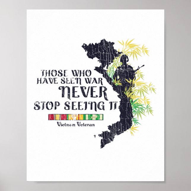 Poster Aqueles Que Viram A Guerra Nunca Deixam De Vê-La (Frente)