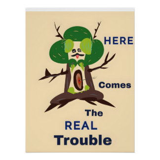 Póster Aqui está o problema real