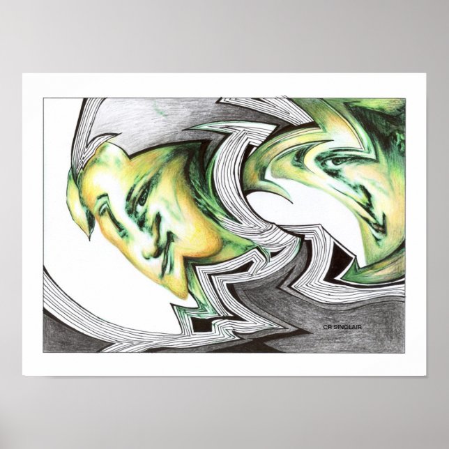 PÓSTER AQUI ESTÁ OLHANDO PARA VOCÊ POR CR SINCLAIR (Frente)