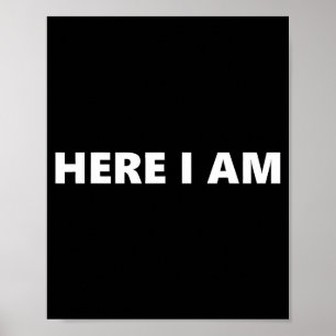 Poster Aqui Estou Envie-me Isaías 6_8 Fé Cristã Bíblia