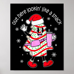 Poster Aqui fora parecendo um Bolo de Natal em forma de L