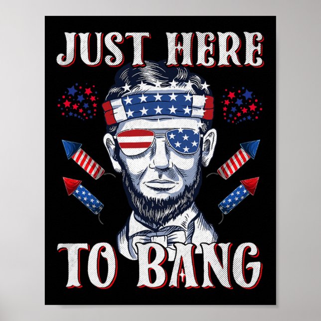 Poster Aqui Para Bang Abraham Lincoln 4 De Julho (Frente)