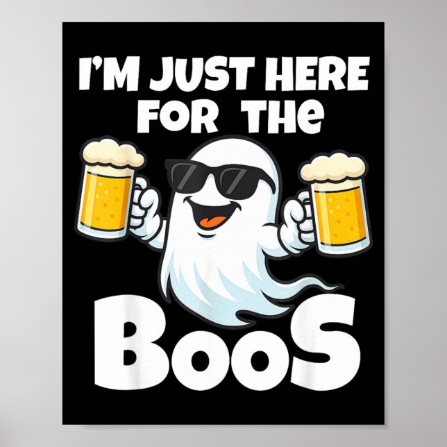 Poster Aqui para Os Óculos de Sol Fantasmas dos Boos Funn (Frente)