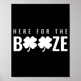 Poster Aqui Pelo Álcool Camiseta Universitária Dia De São