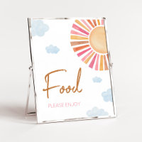 Aqui Vem A Comida Da Chá de fraldas Sun Girl