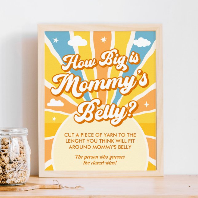 Poster Aqui Vem O Chá de fraldas Do Sol Quão Grande Sua B (Criador carregado)