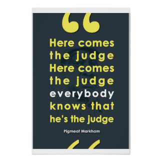 Póster Aqui Vem O Juiz - PigMeat Markham