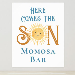 Poster Aqui Vem O Sinal De Chá de fraldas Son Momosa