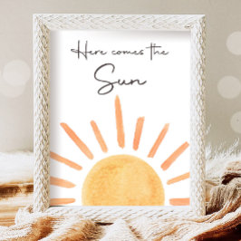 Poster Aqui vem o Sun Boho Little Sunshine Party