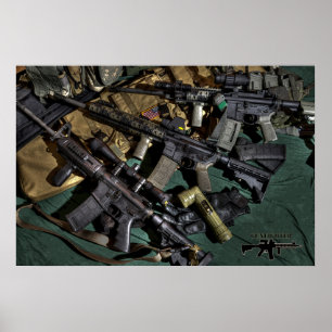 Póster AR15 triplo