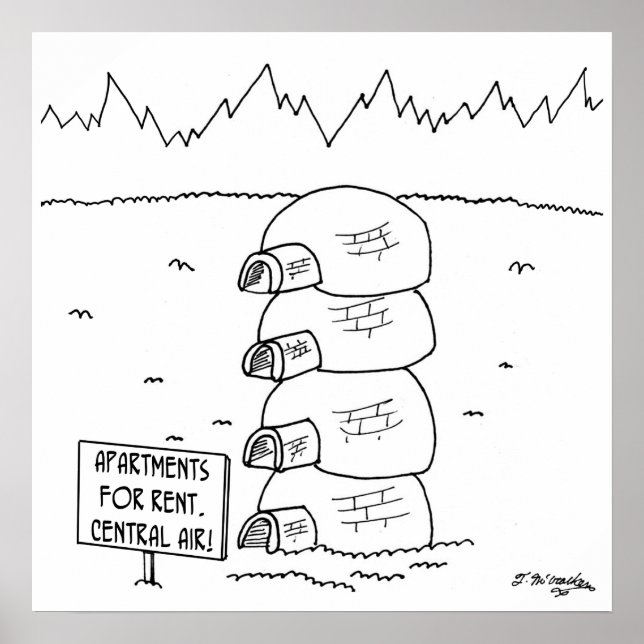 Poster Ar Central em Igloos (Frente)