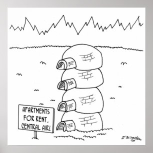 Poster Ar central nos iglus