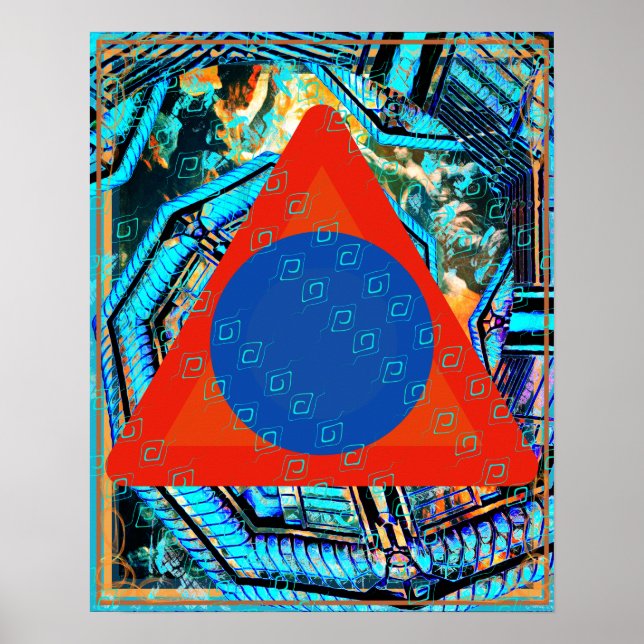 Poster Ar Elementar No Âmbito Da Meditação De Incêndios T (Frente)